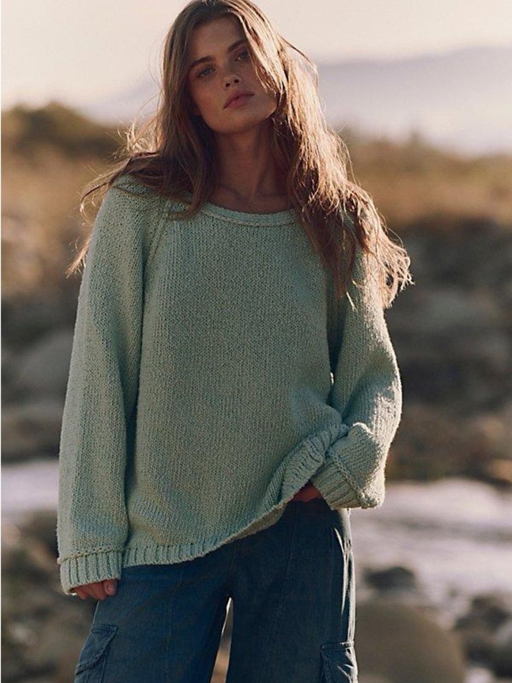 NEW Free People Magnolia Knit Sweater Small